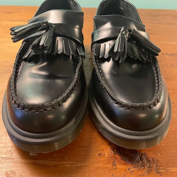 Dr. Martens Adrian Smooth Leather Tassel Loafer - Black - Size 8 / EU 39 - Picture 5 of 7